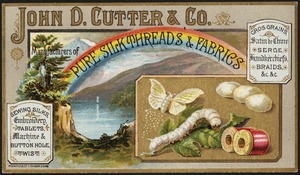 John D. Cutter & Co., pure silk threads & fabrics