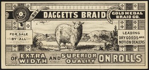 Buy Daggett's Braid, of extra width and superior quality on rolls