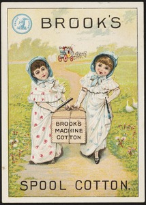 Brook's spool cotton. Brook's machine cotton.