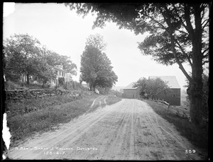 Wachusett Reservoir, Sarah J. Hallock's house and barn, on East Main Street, from the north, Boylston, Mass., Jul. 22, 1896