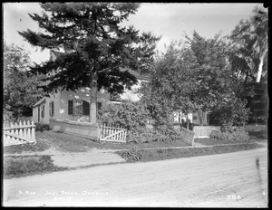 Wachusett Reservoir, Doctor Joel Boyer's house, on east side of North Main Street, from the west, Oakdale, West Boylston, Mass., Jul. 23, 1896