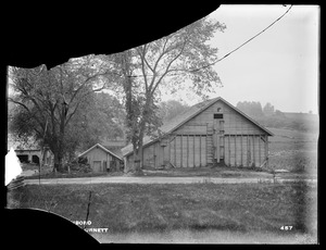 Wachusett Aqueduct, Heirs of Joseph Burnett's icehouse, from the northeast, Sawin's mill pond (sheet No. 11), Southborough, Mass., Aug. 3, 1896