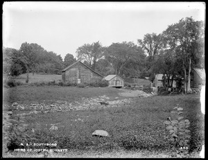 Wachusett Aqueduct, Heirs of Joseph Burnett's icehouse, from the south, Sawin's mill pond (sheet No. 11), Southborough, Mass., Aug. 3, 1896