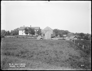 Wachusett Aqueduct, Israel G. Howe's house and barn, from the west (sheet No. 11), Southborough, Mass., Aug. 4, 1896