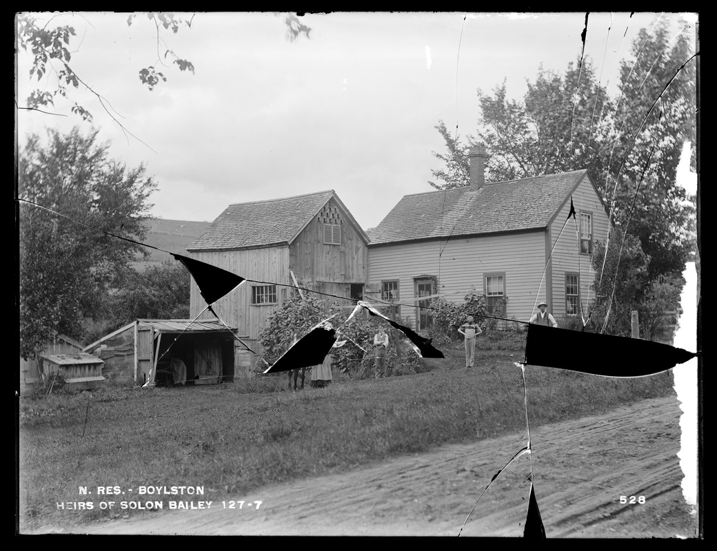 Wachusett Reservoir, house of Heirs of Solon Bailey, from the east, Boylston, Mass., Sep. 5, 1896
