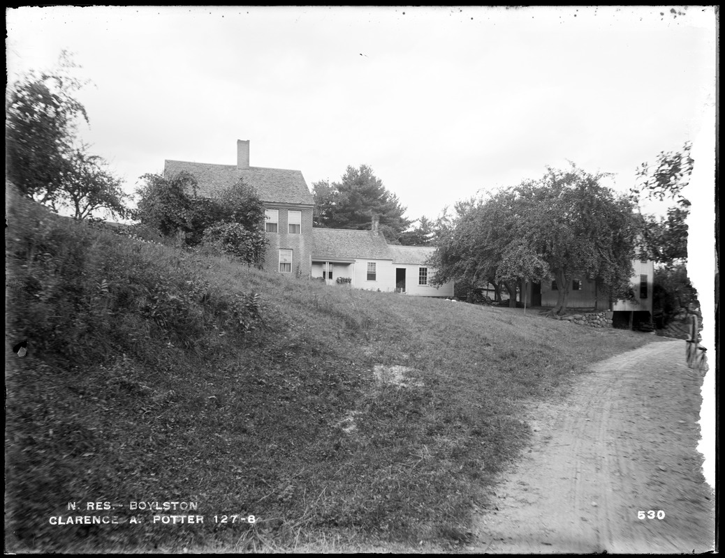 Wachusett Reservoir, house of Clarence A. Potter, from the south, Boylston, Mass., Sep. 5, 1896