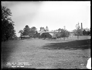 Sudbury Reservoir, Heirs of Joseph Burnett's Deerfoot Farm, slaughterhouse, from the west, Southborough, Mass., Sep. 23, 1896