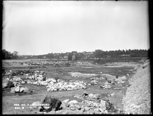 Sudbury Reservoir, Section B, above Cemetery Road, looking toward Southborough from the south near road, Southborough, Mass., Sep. 23, 1896