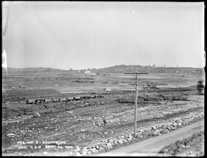 Sudbury Reservoir, Sections C and D, below Bagley Road, looking northeast from new Worcester Turnpike, Southborough, Mass., Sep. 23, 1896