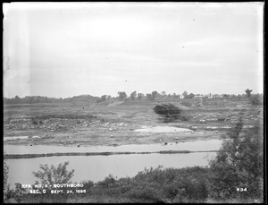 Sudbury Reservoir, Section C, south of New York, New Haven & Hartford Railroad, from the east, Southborough, Mass., Sep. 24, 1896
