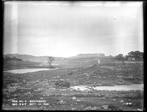 Sudbury Reservoir, Sections E and F, from the west near Marlborough Road, Southborough, Mass., Sep. 24, 1896