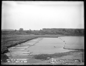 Sudbury Reservoir, Section L, muck hole filled with water, from the west, Southborough, Mass., Sep. 25, 1896