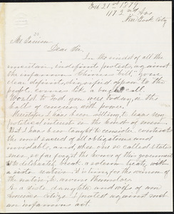 Letter from Elizabeth L. Palmer, New York, [N.Y.], to William Lloyd Garrison, Feb[ruary] 21st 1879