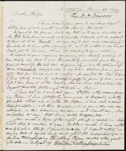 Letter from Daniel Hopkins Emerson, Northborough, to Amos Augustus Phelps, February 25, 1839