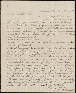 Letter from Bela Bates Edwards, Andover, to Amos Augustus Phelps, Feb. 22. 1830