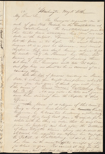Letter from Russell Errett, Washington, to Amos Augustus Phelps, May 18 1846
