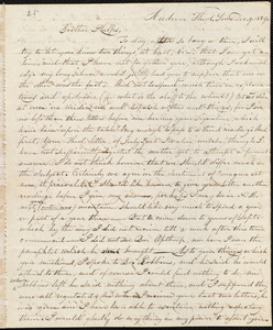 Letter from Lucien Farnam, Andover, to Amos Augustus Phelps, Dec.9.1829