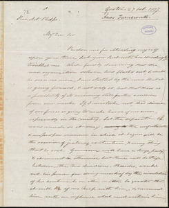 Letter from Amos Farnsworth, Groton, to Amos Augustus Phelps, 27 Oct. 1837