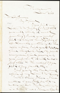 Letter from Gerrit Smith, Peterboro, N.Y., to William Lloyd Garrison, Dec[ember] 23 [18]61