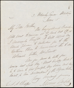 Letter from James Carlile, London, to Amos Augustus Phelps, June 5 [1843]