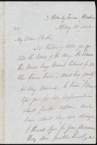 Letter from James Carlile, London, to Amos Augustus Phelps, May 18. 1844