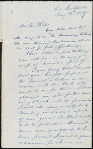 Letter from Julius O. Beardslee, Mico Institution, [Kingston, Jamaica], to Amos Augustus Phelps, Jan[uar]y 16th 1847
