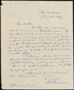 Letter from Julius O. Beardslee, Mico Institution, [Kingston, Jamaica], to Amos Augustus Phelps, Feb[ruar]y 10th 1847