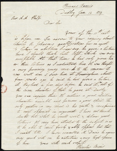 Letter from Phineas Bemis, Dudley, to Amos Augustus Phelps, June 14 1839