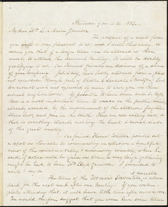 Letter from Lucretia Mott, Philad[elphi]a, [Pa.], to William Lloyd Garrison and Helen Eliza Garrison, [September] 11th. 1851