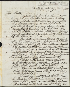 Letter from Henry Brewster Stanton, New York, [N.Y.], to Amos Augustus Phelps, June 1st 1839