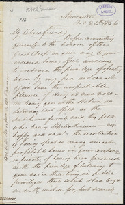 Letter from John Mawson, Newcastle [upon Tyne, England], to William Lloyd Garrison, Oct[ober] 26th 1866