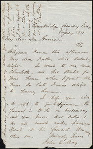 Letter from John Edward May, Cambridge, to William Lloyd Garrison, 2 July 1871