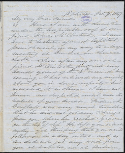 Letter from Samuel Joseph May, Waterloo, [N.Y.], to William Lloyd Garrison, Oct[ober] 8. 1847