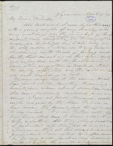 Letter from Samuel Joseph May, Syracuse, [N.Y.], to William Lloyd Garrison, April 17. [18]49