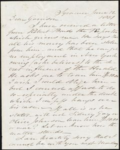 Letter from Samuel Joseph May, Syracuse, [N.Y.], to William Lloyd Garrison, June 12 1851