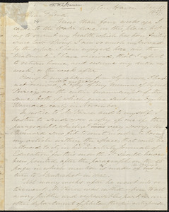 Letter from Samuel Joseph May, Glen Haven, [N.Y.], to William Lloyd Garrison, Dec[ember] 17. 1857