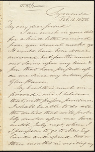 Letter from Samuel Joseph May, Syracuse, [N.Y.], to William Lloyd Garrison, Feb[ruary] 11. 1858