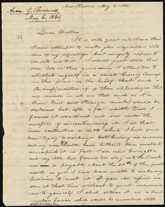 Letter from Anson G. Bodwell, New Haven, to Amos Augustus Phelps, May 6 - 1841