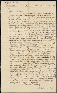Letter from Anson G. Bodwell, Farmington, to Amos Augustus Phelps, June 11. 1842
