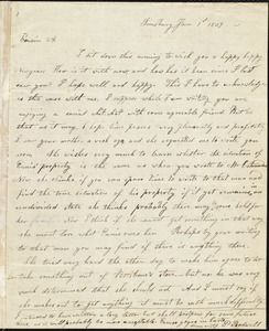 Letter from Parentha Bodwell, Simsbury, to Amos Augustus Phelps, Jan. 1st 1829