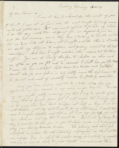 Letter from Parentha Bodwell, Simsbury, to Amos Augustus Phelps, February 1829
