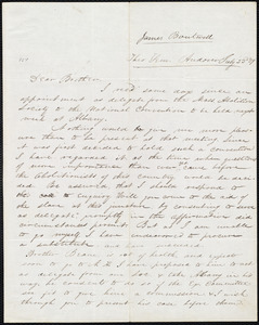 Letter from James Boutwell, Andover, to Amos Augustus Phelps, July 23d 1839