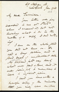 Letter from James Miller M'Kim, New York, [N.Y.], to William Lloyd Garrison, Jan[uary] 19th [1866]