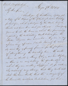 Letter from Andrew Paton, Glasgow, [Scotland], to William Lloyd Garrison, 4th Feb[ruary] 1851