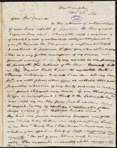 Letter from Anna Paul, Northampton, [Mass.], to William Lloyd Garrison, Nov[ember] 21 / [18]50