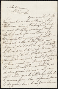 Letter from Mary P. Payson, Peterboro, [N.Y.], to William Lloyd Garrison, March 8th 1862