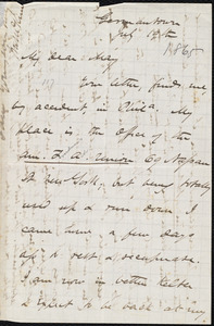 Letter from James Miller M'Kim, Germantown, [Pa.], to Samuel May, Jr., July 19th 1865