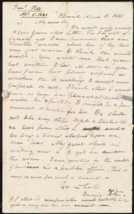Letter from Daniel Fitz, Ipswich, to Amos Augustus Phelps, April 5. 1841