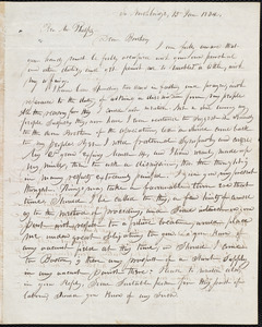 Letter from Samuel H. Fletcher, So. Northbridge, to Amos Augustus Phelps, 15 Jan. 1834