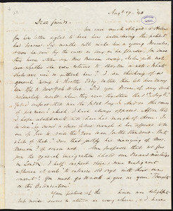 Letter from Wendell Phillips, to William Lloyd Garrison, Aug[ust] 17 - [18]48